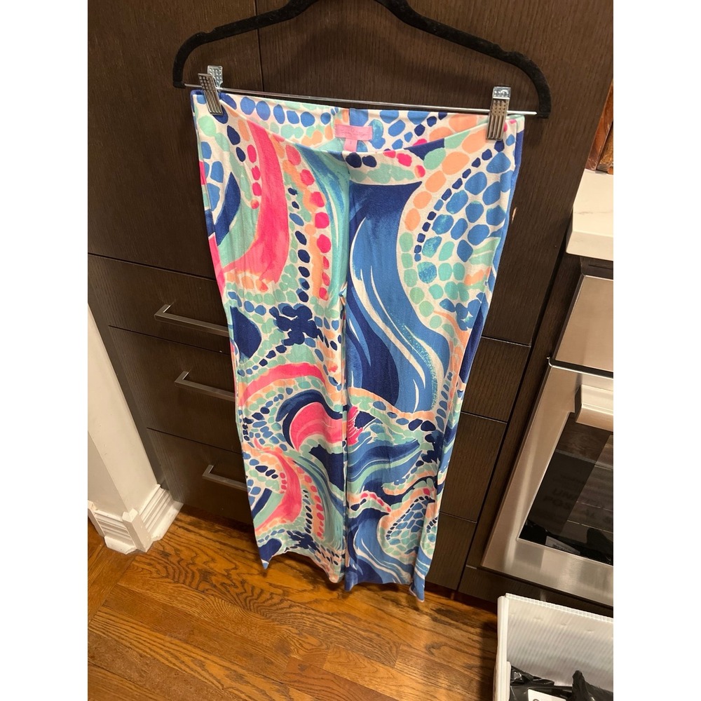 Lilly Pulitzer Georgia May Palazzo Pants in the Ocean Jewels women's small
